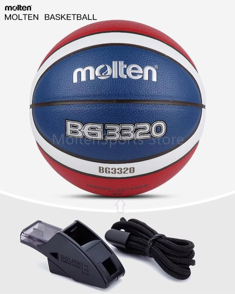 RA0080 Basketball Whistle BG3320 Size7 Basketball,Indoor and Outdoor Competition Wear Resistance and Non-Slip Basketball